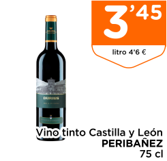 Vino tinto Castilla y Le?n PERIBA?EZ 75 cl