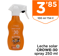 Leche solar CROWE-30 spray 250 ml