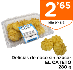 Delicias de coco sin az?car EL CATETO 280 g