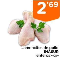 Jamoncitos de pollo INASUR enteros -kg-