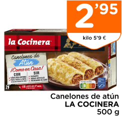 Canelones de at?n LA COCINERA 500 g