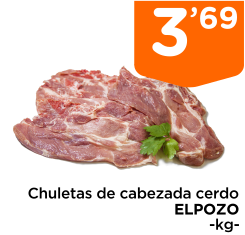 Chuletas de cabezada cerdo ELPOZO -kg-