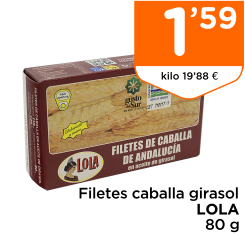 Filetes caballa girasol LOLA 80 g