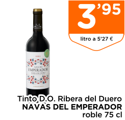 Tinto D.O. Ribera del Duero NAVAS DEL EMPERADOR roble 75 cl