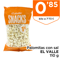 Palomitas con sal EL VALLE 110 g