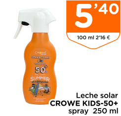 Leche solar CROWE KIDS-50+ spray  250 ml