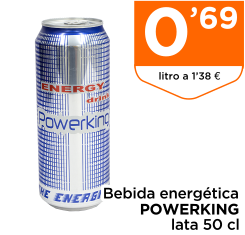 Bebida energ?tica POWERKING lata 50 cl