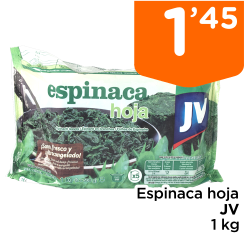 Espinaca hoja JV 1 kg