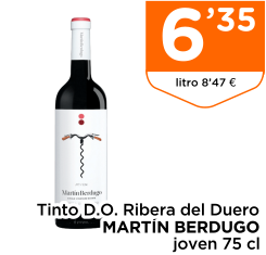 Tinto D.O. Ribera del Duero MART?N BERDUGO joven 75 cl