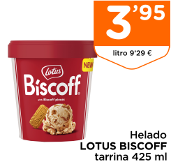 Helado LOTUS BISCOFF tarrina 425 ml