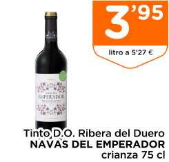 Tinto D.O. Ribera del Duero NAVAS DEL EMPERADOR crianza 75 cl