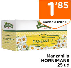 Manzanilla HORNIMANS 25 ud