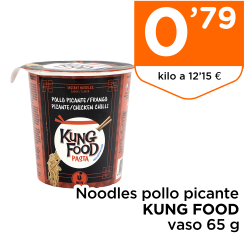 Noodles pollo picante KUNG FOOD vaso 65 g