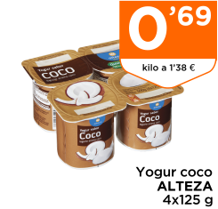 Yogur coco ALTEZA 4x125 g