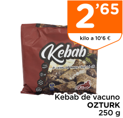 Kebab de vacuno OZTURK 250 g