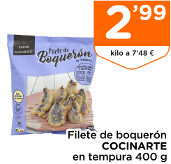 Filete de boquer?n COCINARTE en tempura 400 g