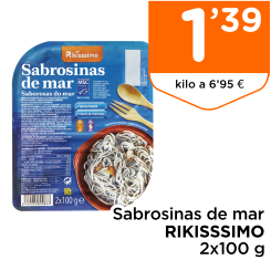 Sabrosinas de mar RIKISSSIMO 2x100 g