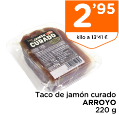 Taco de jam?n curado ARROYO 220 g