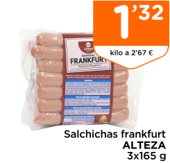 Salchichas frankfurt ALTEZA 3x165 g