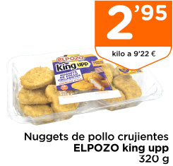 Nuggets de pollo crujientes ELPOZO king upp 320 g