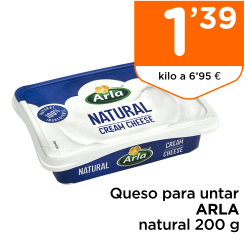Queso para untar ARLA natural 200 g