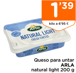 Queso para untar ARLA natural light 200 g