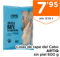 Colas de rape del Cabo ARTIQ sin piel 600 g