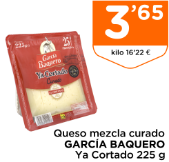 Queso curado GARC?A BAQUERO Ya Cortado 225 g