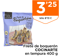 Filete de boquer?n COCINARTE en tempura 400 g
