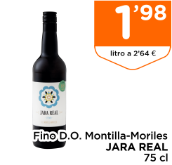 Fino D.O. Montilla-Moriles JARA REAL 75 cl