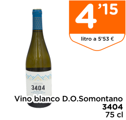 Vino blanco D.O.Somontano 3404 75 cl