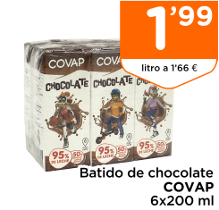 Batido de chocolate COVAP 6x200 ml