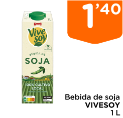 Bebida de soja VIVESOY 1 L