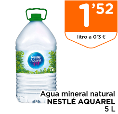 Agua mineral natural NESTL? AQUAREL 5 L