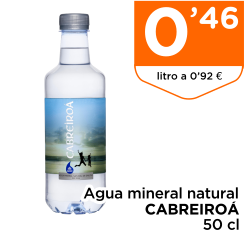 Agua mineral natural CABREIRO? 50 cl