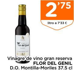 Vinagre de vino gran reserva FLOR DEL GENIL D.O. Montilla-Moriles 37.5 cl