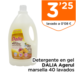 Detergente en gel DALIA Agerul marsella 40 lavados