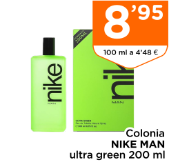 Colonia NIKE MAN ultra green 200 ml