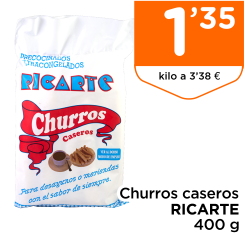 Churros caseros RICARTE 400 g