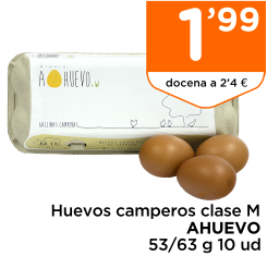 Huevos camperos clase M AHUEVO 53/63 g 10 ud