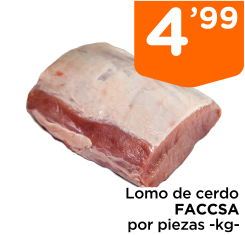 Lomo de cerdo FACCSA por piezas -kg-
