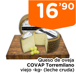 Queso de oveja COVAP Torremilano viejo -kg- (leche cruda)