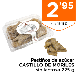 Pesti?os de az?car CASTILLO DE MORILES sin lactosa 225 g