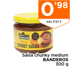 Salsa chunky medium BANDEROS 300 g