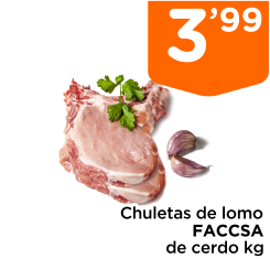 Chuletas de lomo FACCSA de cerdo kg