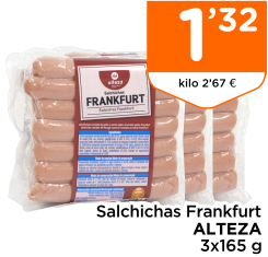 Salchichas Frankfurt ALTEZA 3x165 g