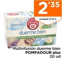 Multinfusi?n duerme bien POMPADOUR plus 20 ud