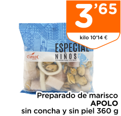 Preparado de marisco APOLO sin concha y sin piel 360 g