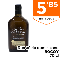 Ron a?ejo dominicano BOCOY 70 cl