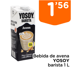 Bebida de avena YOSOY barista 1 L